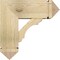 Ekena Millwork Olympic Arts and Crafts Rough Sawn Bracket w/ Offset Brace, Douglas Fir, 8"W x 20"D x 20"H BKT0806X20X20OLY03RDF - alternate 2